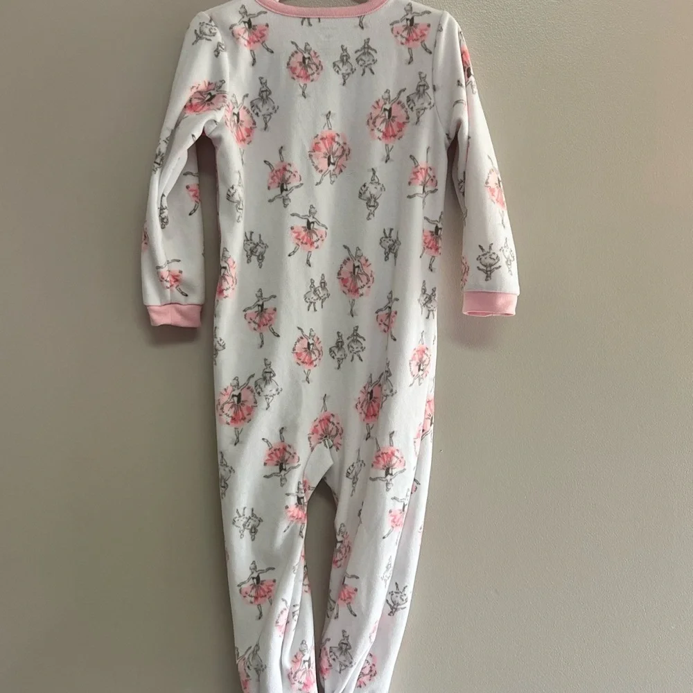 Carter's Pink and White Ballerina Footie